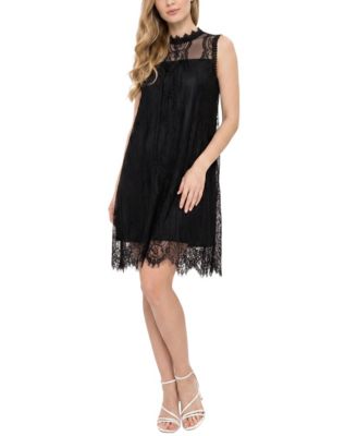 Petite Sleeveless Lace Dress