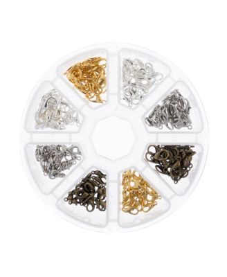 8-Slot Lobster Clasps Jewelry Findings Kit Assortment