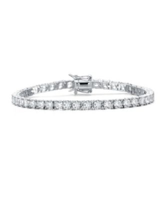 Elegant 4MM CZ Magnetic Lock Brilliant Tennis Bracelet