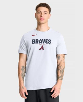 Men's White Atlanta Braves Bold Team Name T-Shirt