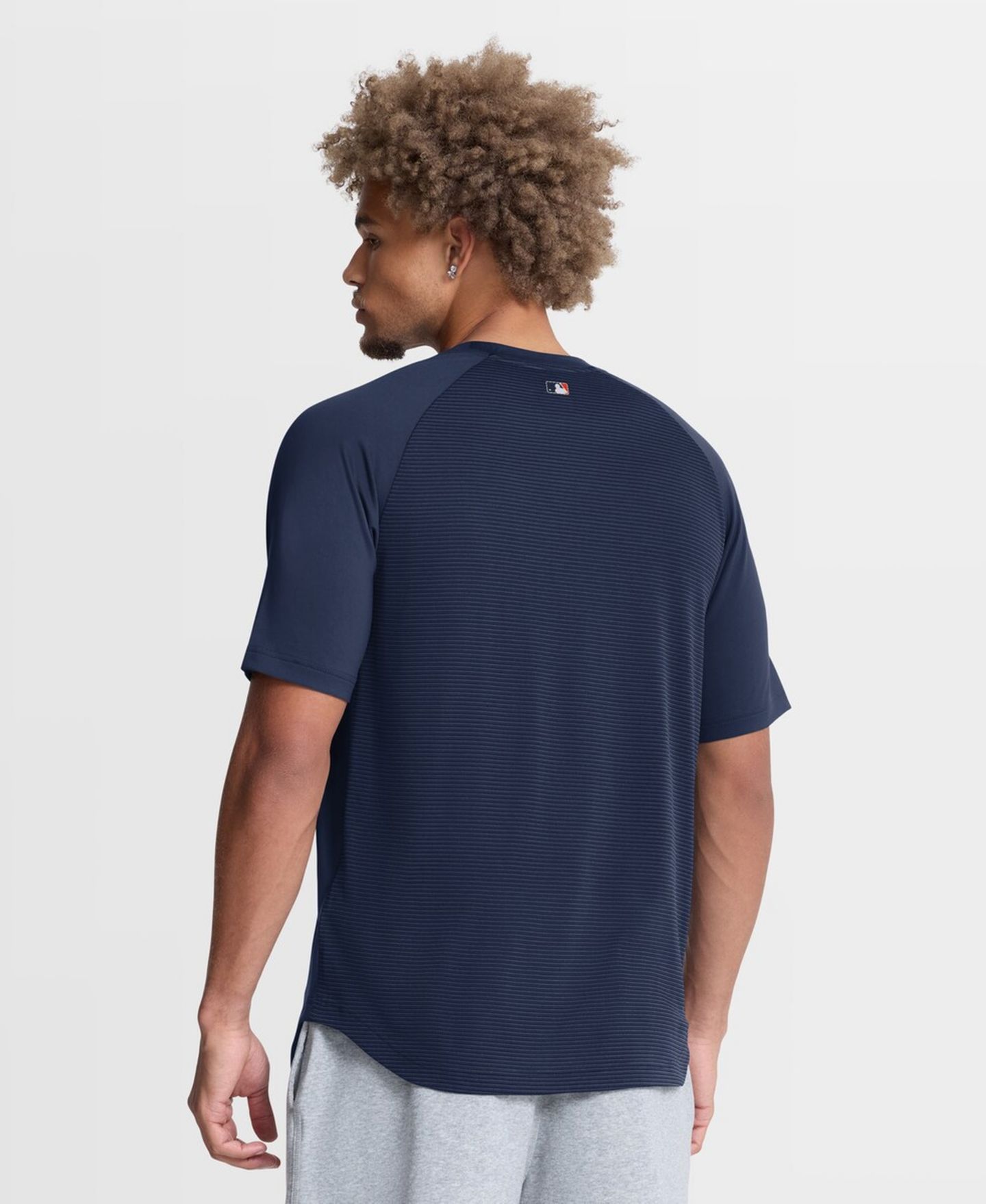 Мужская футболка Nike Navy Houston Astros Authentic Collection Batting Practice Pre-Game Raglan Dri-FIT — фото 3