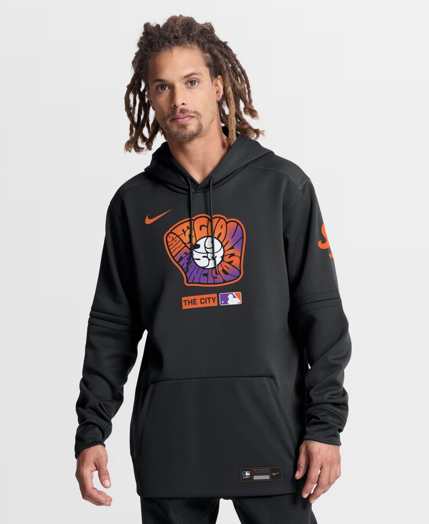 Men's Black San Francisco Giants Authentic Collection City Connect Therma-FIT Hoodie
