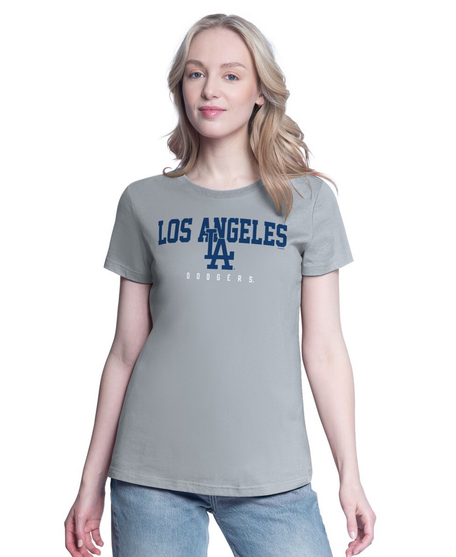 Women's Royal/Heather Gray Los Angeles Dodgers Two T-Shirt Combo Pack