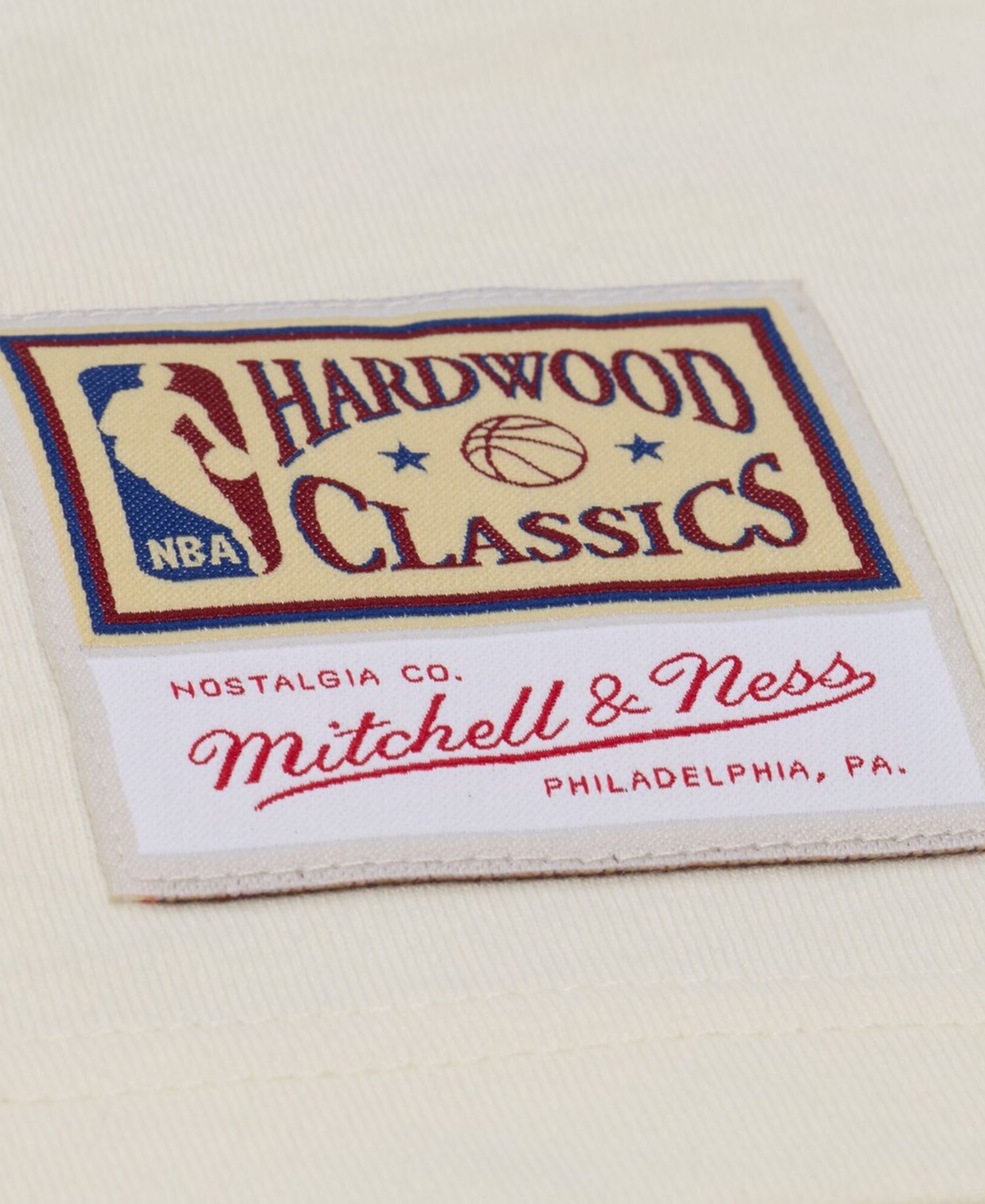 Men's Cream Minnesota Timberwolves Hardwood Classics Chainstitch Premium T-Shirt