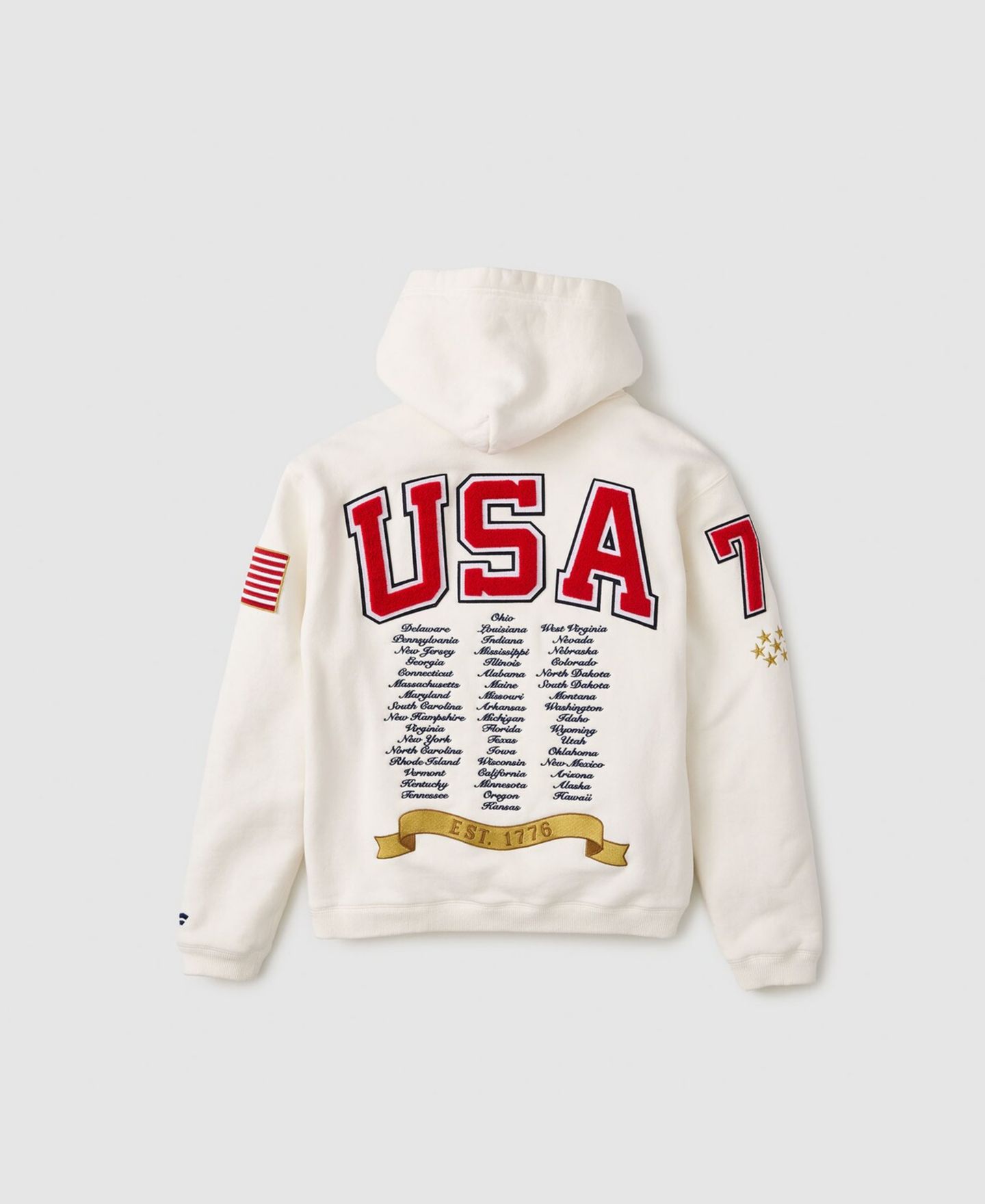 Мужское худи Fanatics White USA 250 Limited Edition Heavyweight Fleece — фото 2