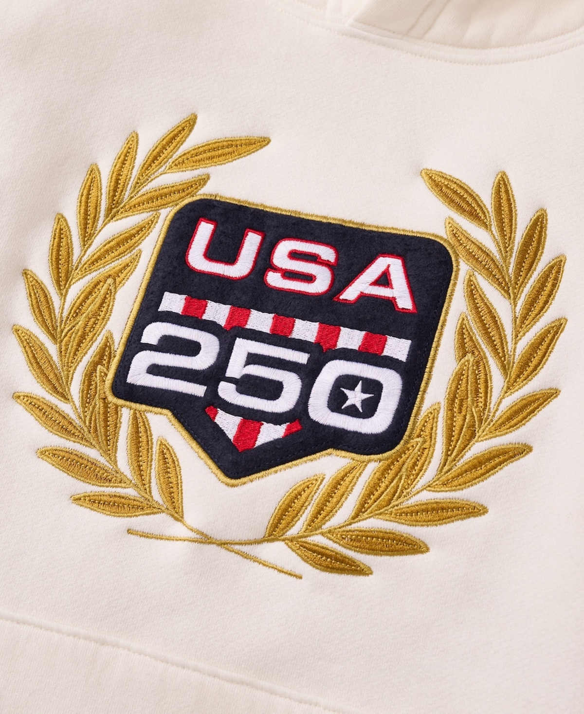 Fanatics Men's White Usa 250 Limited Edition Heavyweight Fleece Hoodie