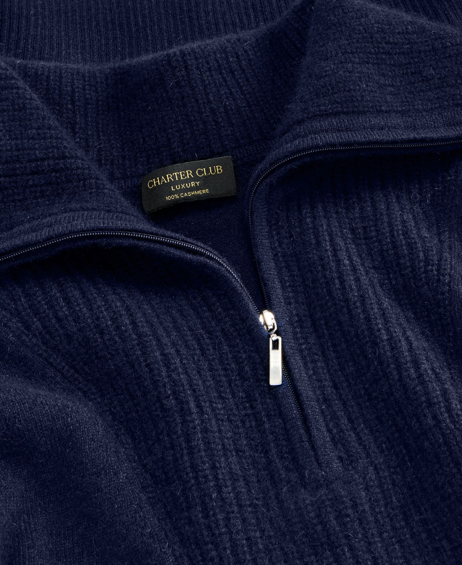 Women's 100% Cashmere Quarter-Zip Sweater