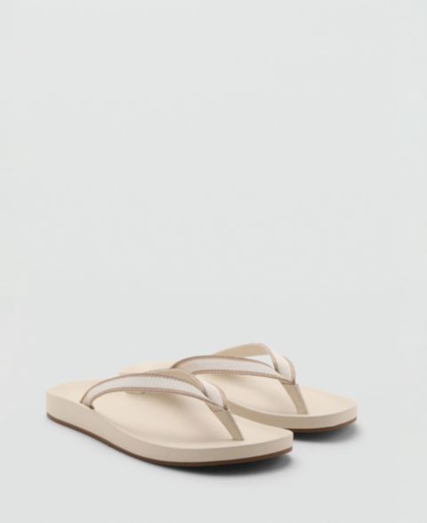 Мужские сандалии MANGO Strappy Beach, цвет: Белый