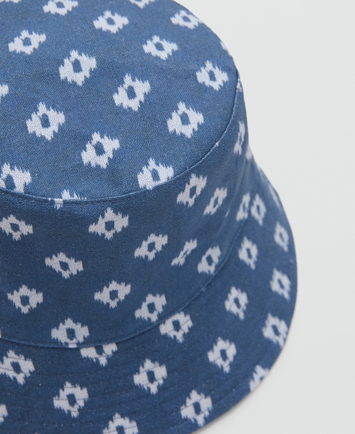 Mango Men's Linen Patterned Hat