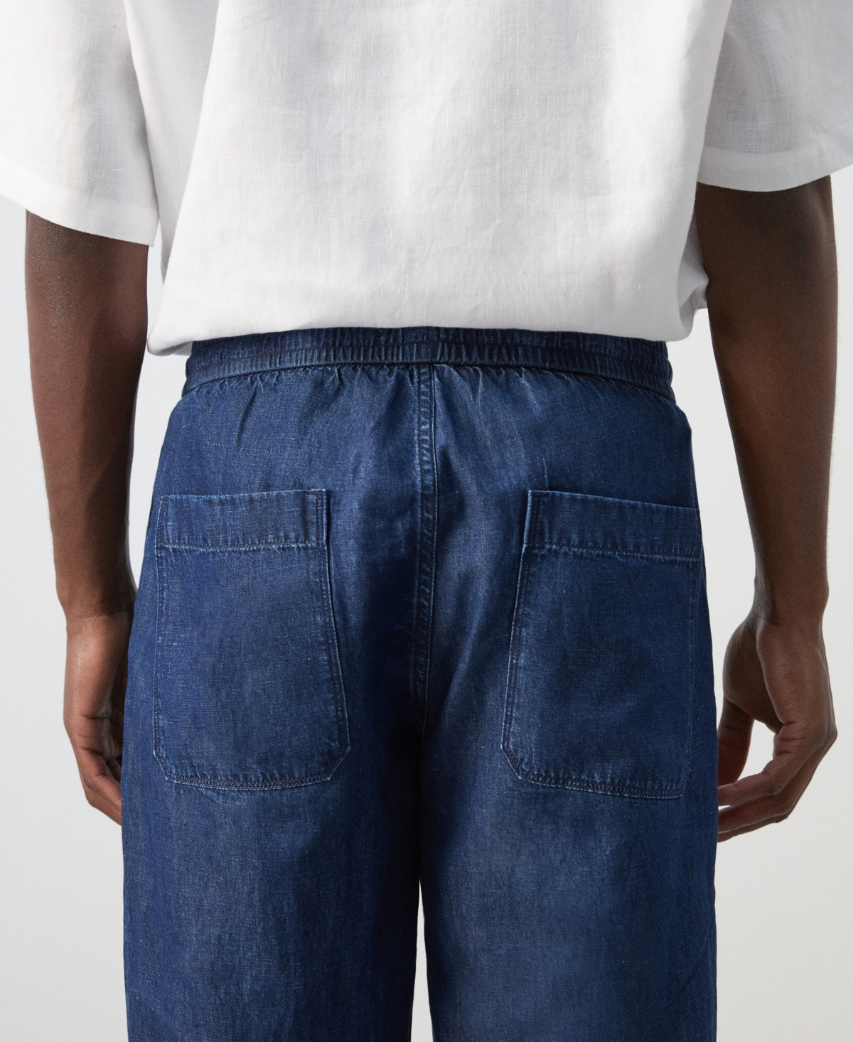Mango Men's Drawstring Regular-Fit Jeans