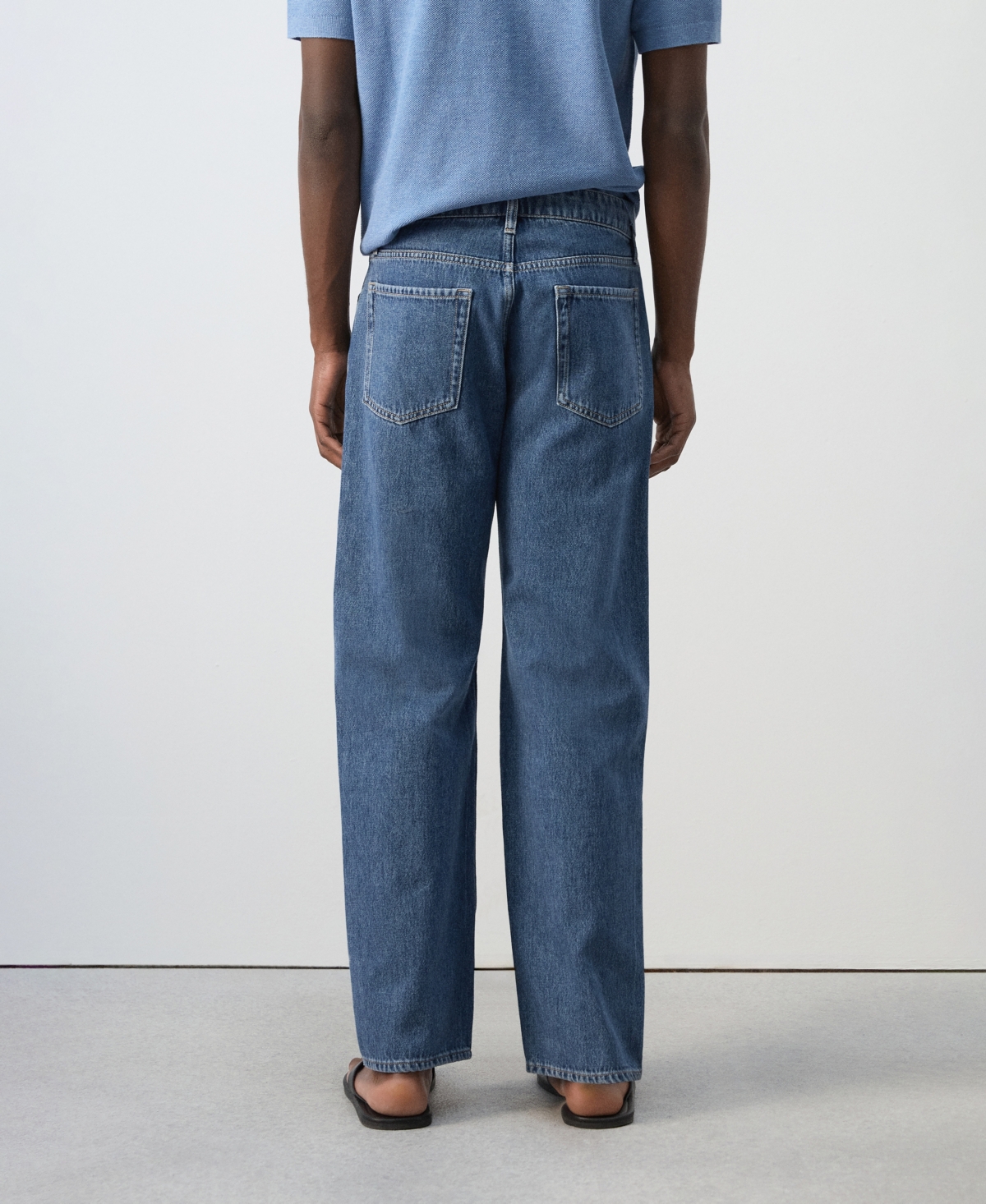 Mango Men's Cotton Relaxed-Fit Jeans