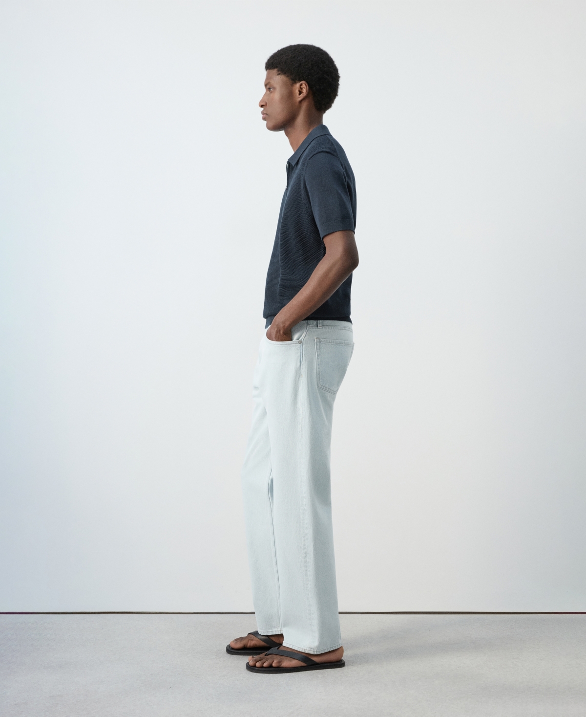 Mango Men's Cotton Relaxed Fit Jeans