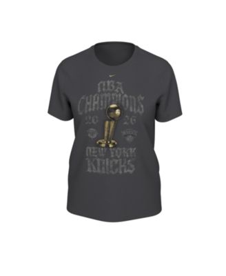 Women's Gray New York Knicks 2026 NBA Champions Locker Room T-Shirt