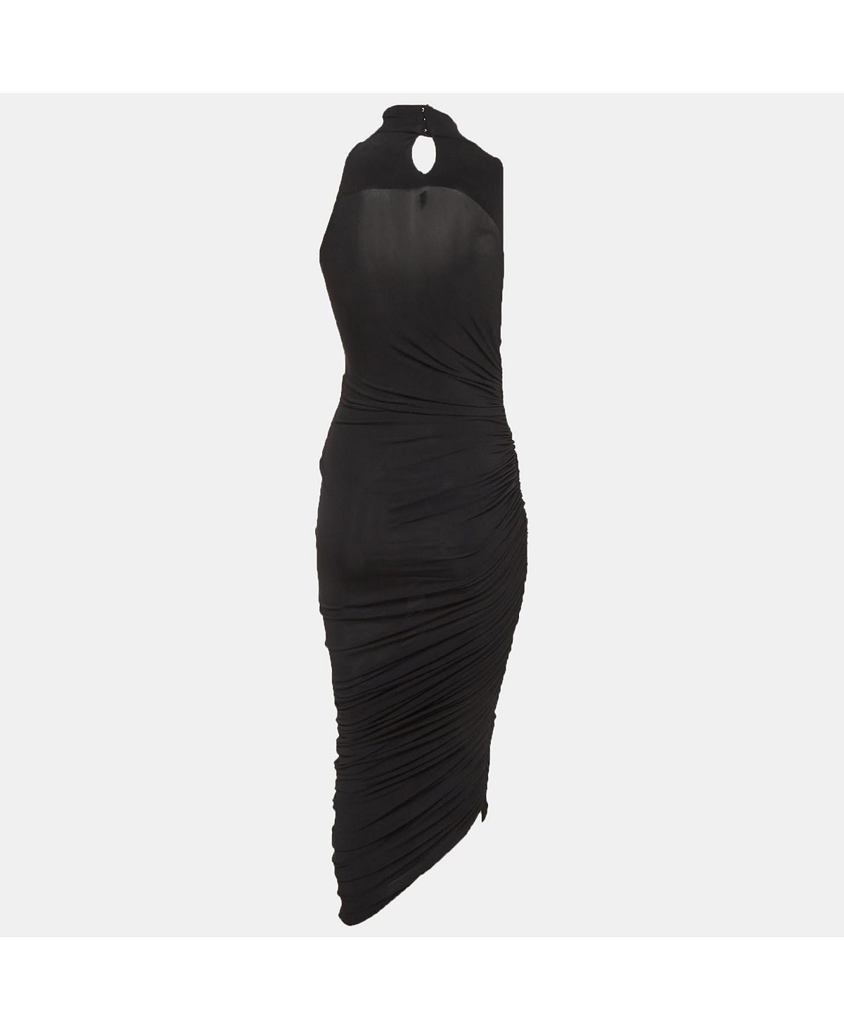 Pre-Owned Jacquemus Women's Jersey Ruched La Robe Piazza Midi Dress view 2 — MAYCSS fashion products