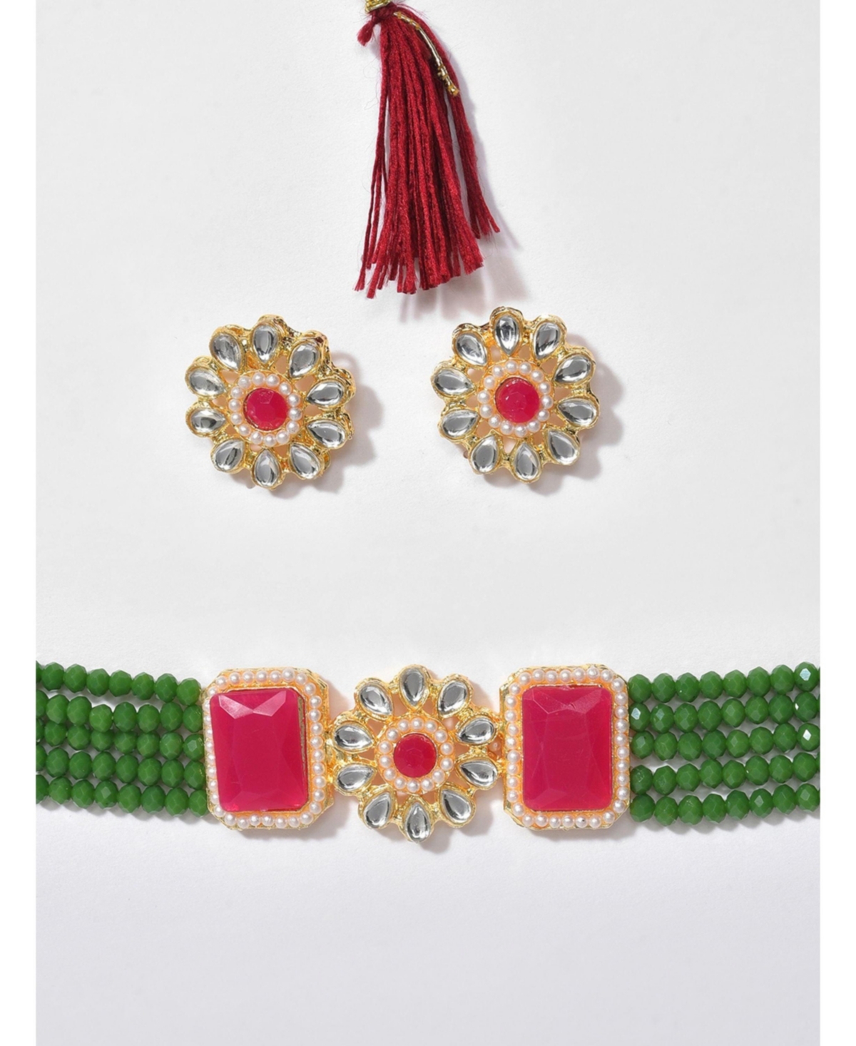 Sohi Women's Gold Plated Jewellery Set