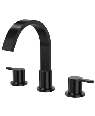 Widespread Bathroom Faucet 3 Hole 2-handle Bathroom Sink Faucet with Drain Assembly