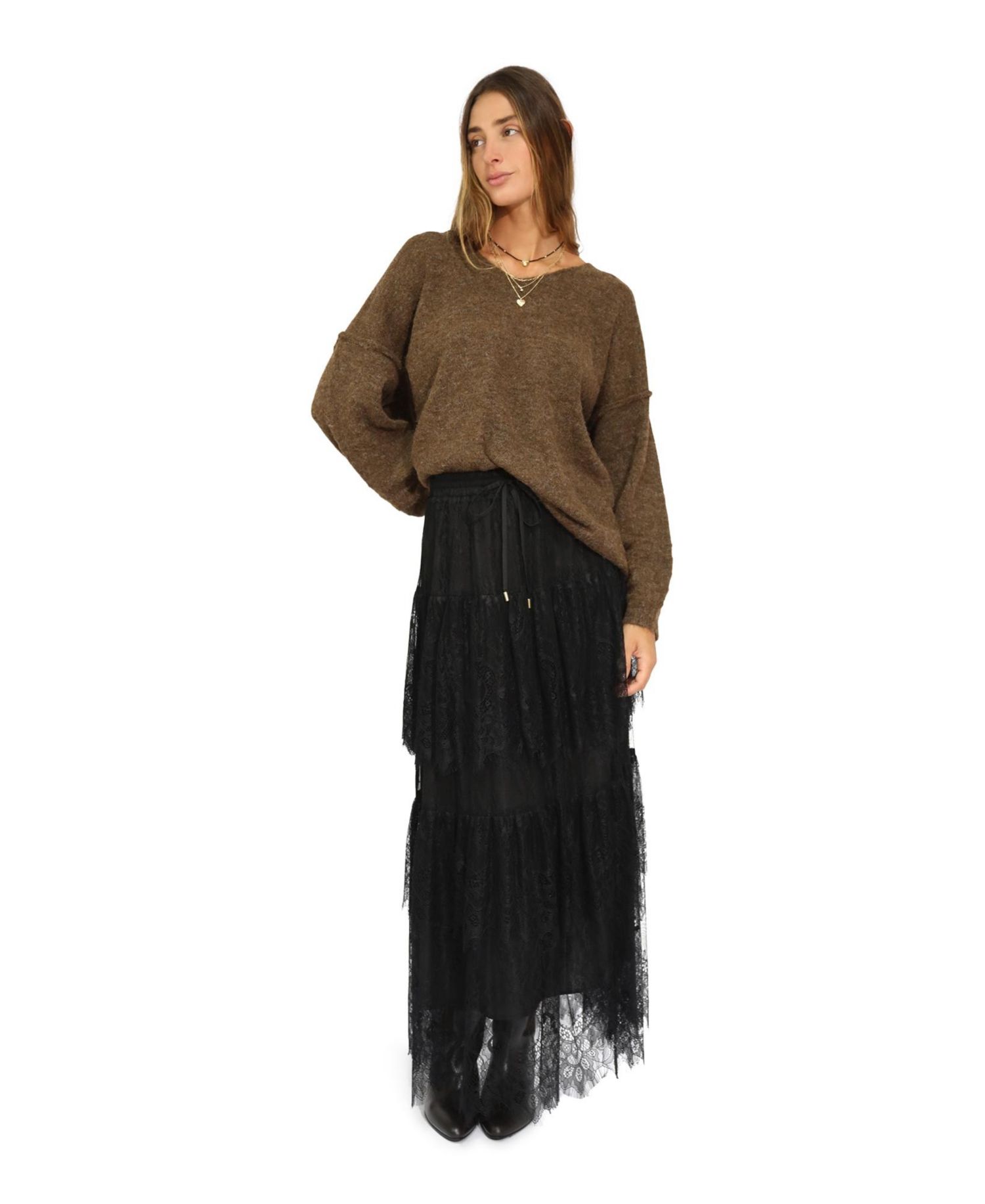 Women's Dreamy Days Lace Tiered Skirt