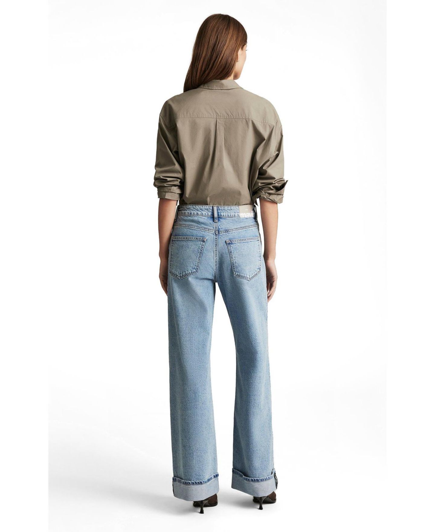 Женские джинсы Mavi Jeans Florida Mid Rise Wide Leg, цвет: Светлый синий — фото 2