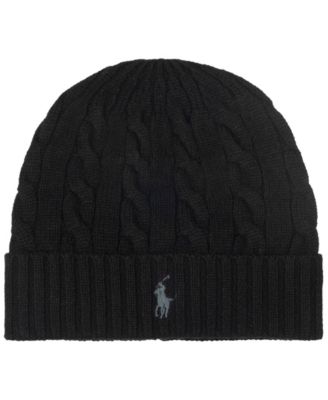Men's Cashmere Blend Cable Beanie