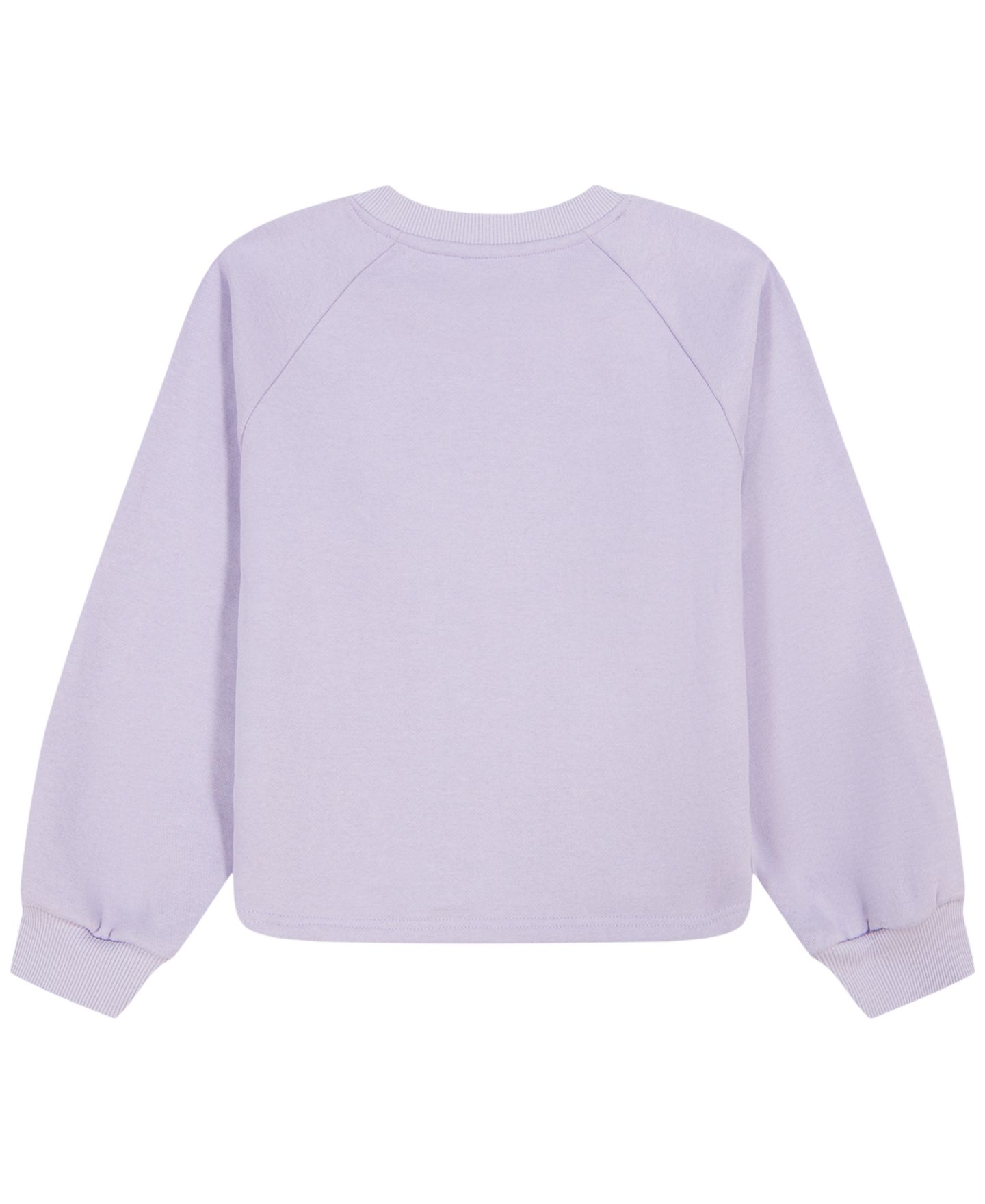 Толстовка Calvin Klein Logo Long-Sleeve для девочек, цвет: Орхидея — фото 2