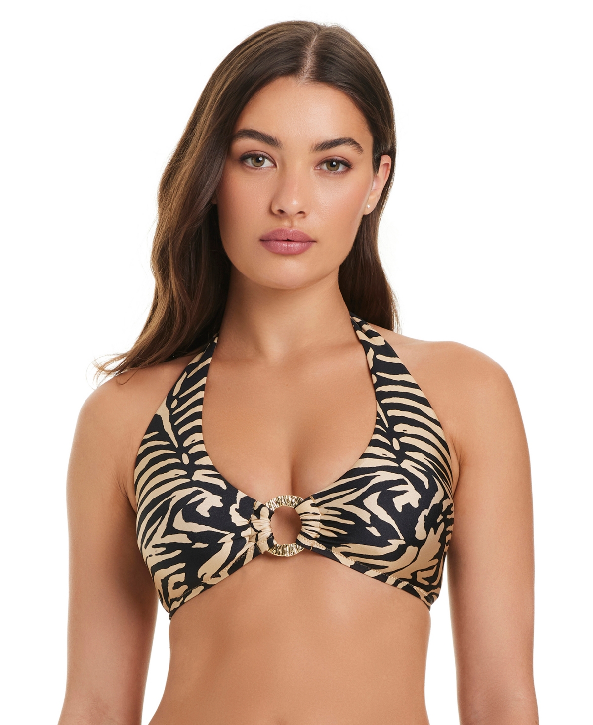 Red Carter Women's Sumatra Island Halter Bikini Top