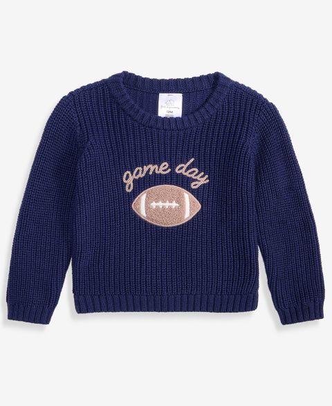 Свитер First Impressions 3M-24M Mix & Match Long-Sleeve Cotton Game Day Sweater для девочек-малышей