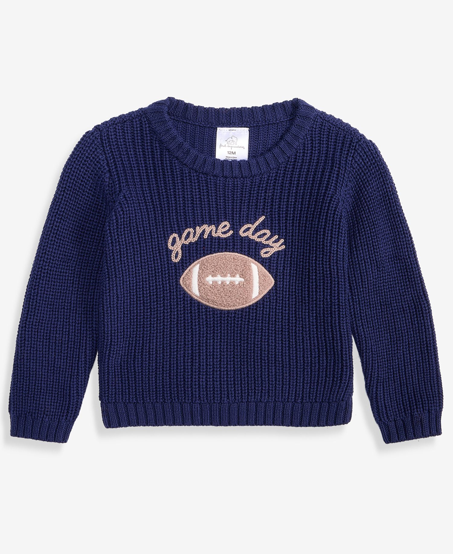 Baby 3M-24M Mix & Match Long-Sleeve Cotton Game Day Sweater