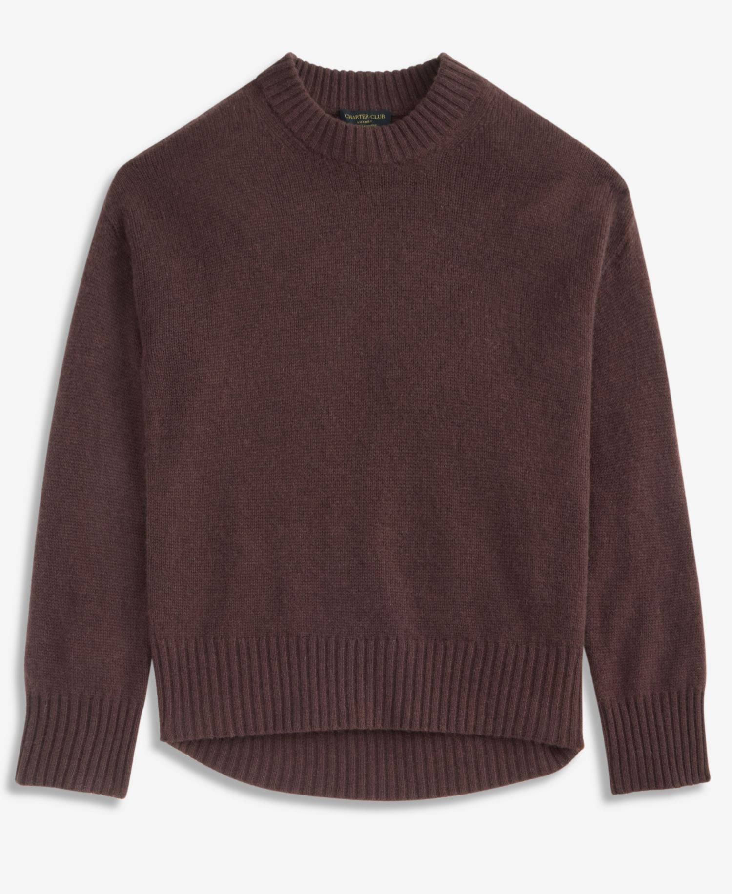 Petite 100% Cashmere Relaxed Crewneck Sweater
