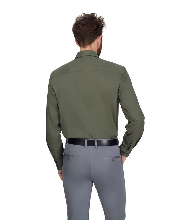 Men's Regular-Fit Solid Dress Shirt - thumbnail 6