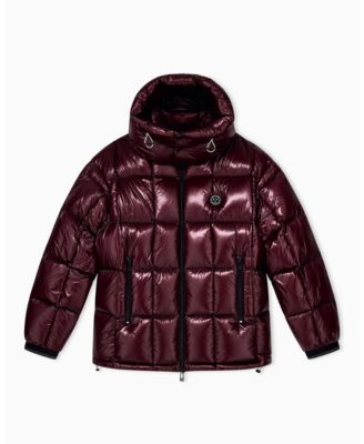Men's Nylon Metallic Shine Down Hood with Jacket