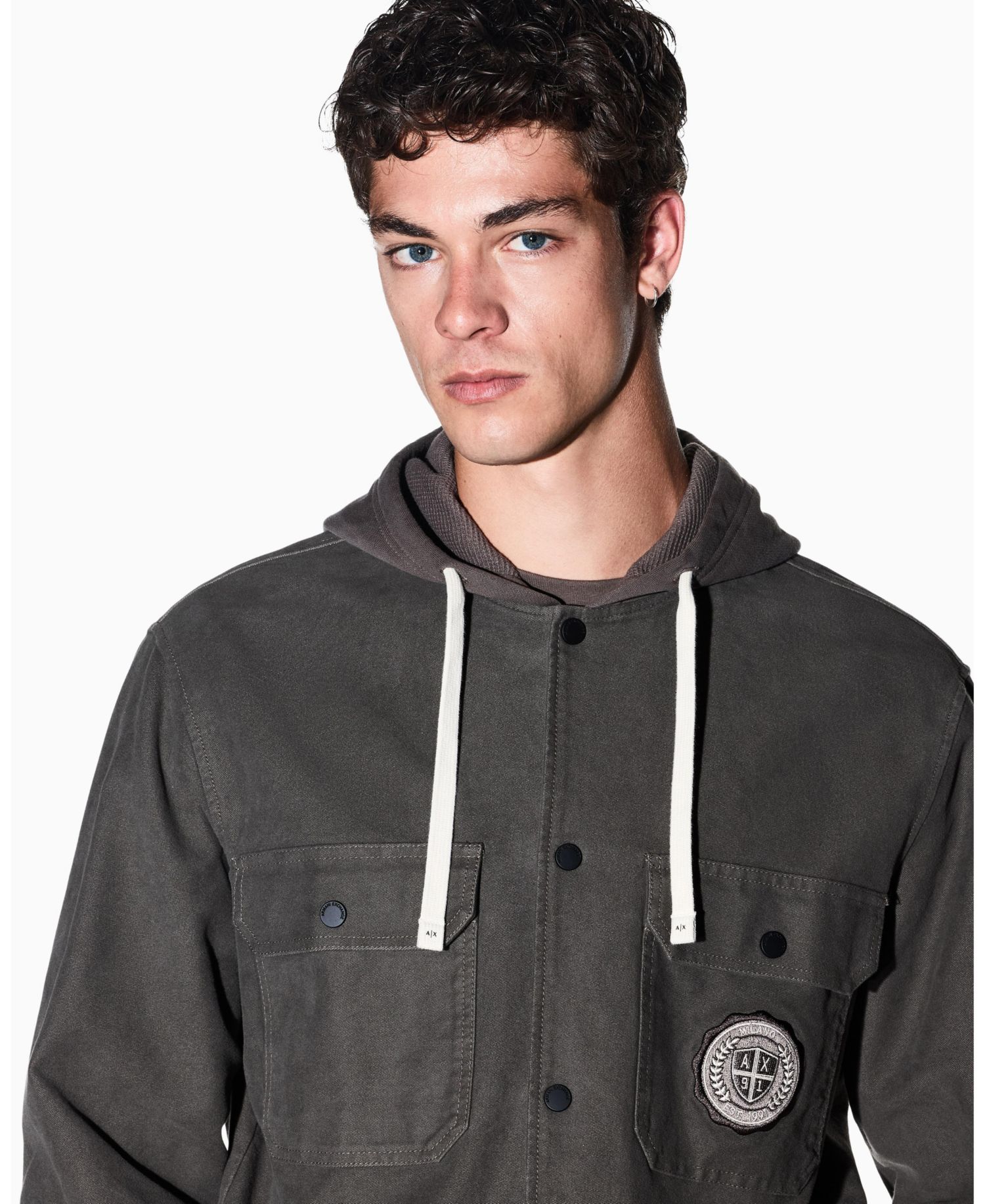 Men's Crossover Hooded Jacket