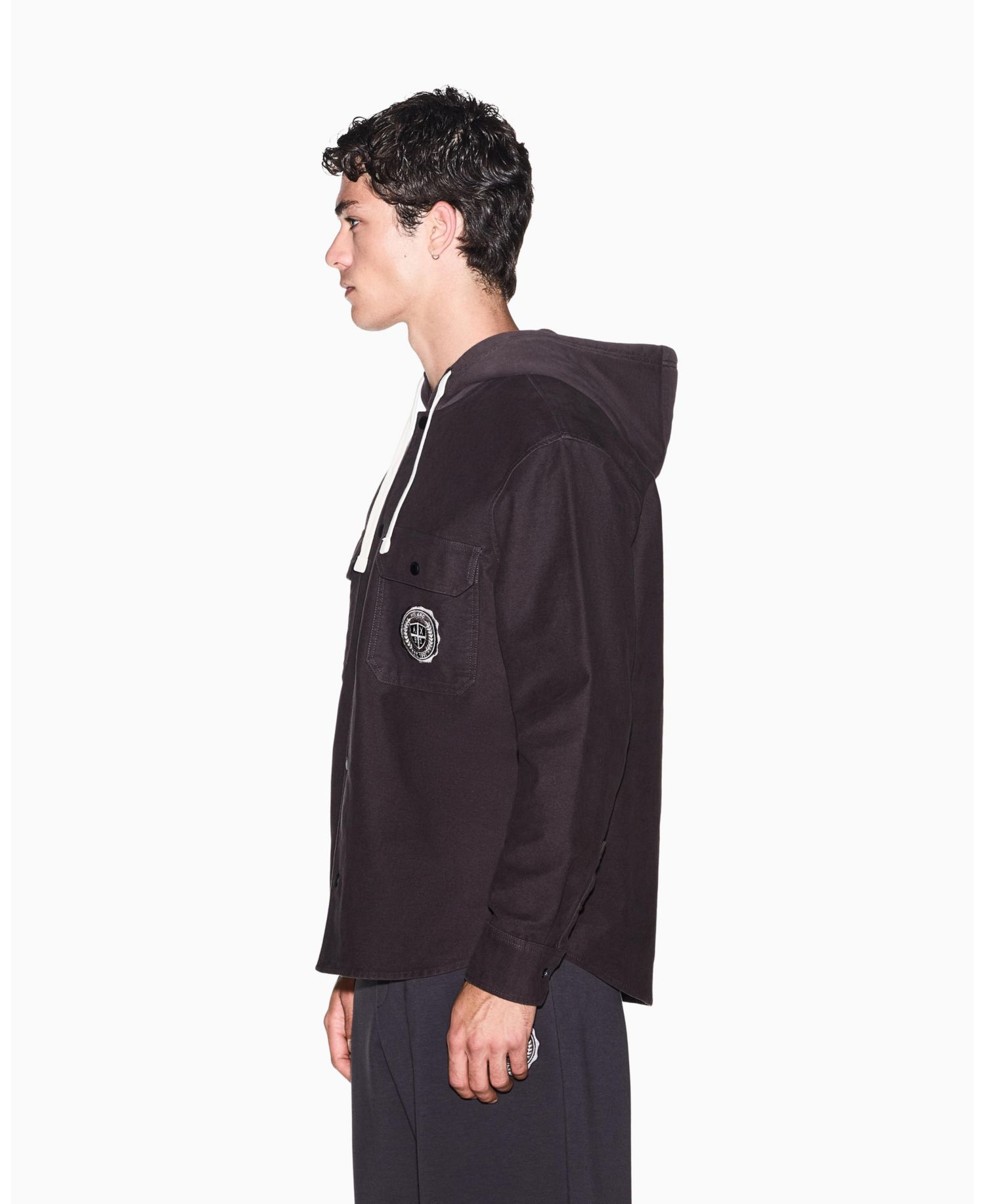 Men's Crossover Hooded Jacket