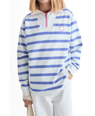 Big Girls 4-16 Striped Turtleneck Sweatshirt