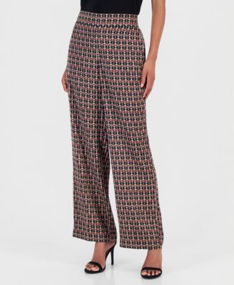 Women's High Rise Pull-On Wide Leg Pants