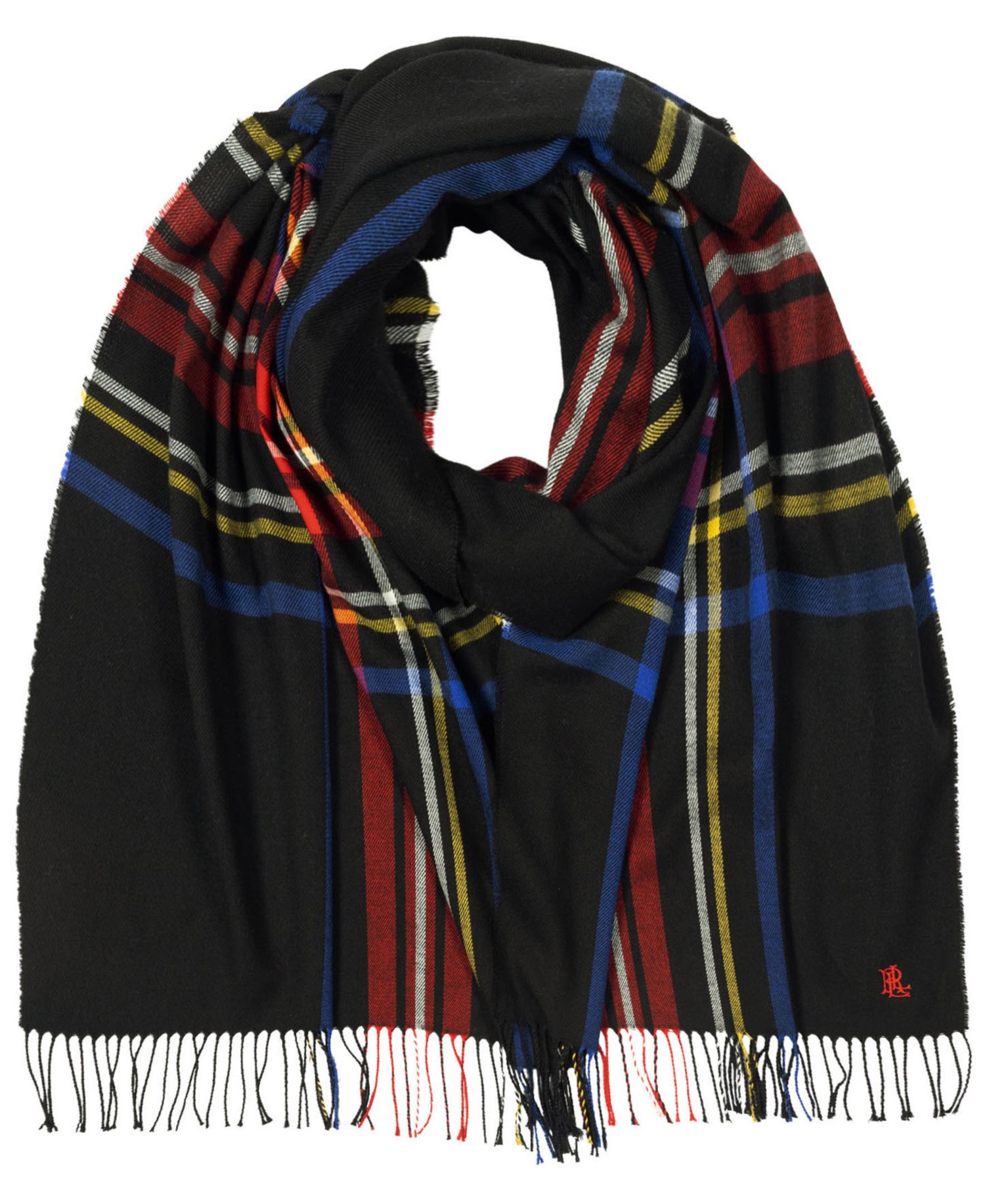 Exploded Plaid Merino Scarf