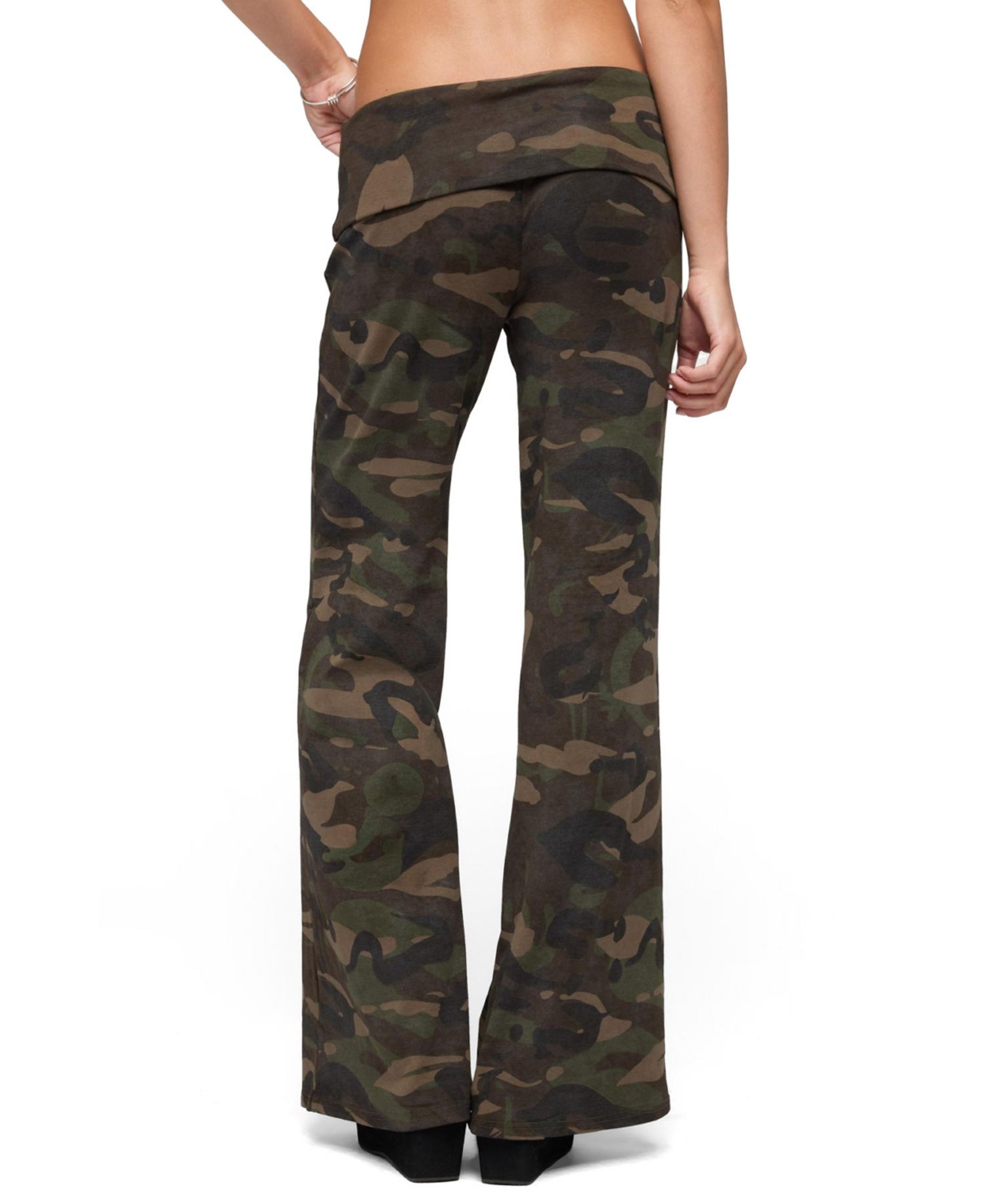 Women's Lumielle Camo Wide Leg Foldover Pants