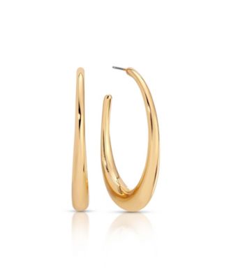 18k Gold-Tone Plated Essential Gilded Hoop Earrings