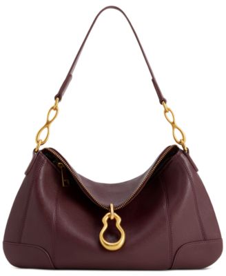 Jayla Metal Pendant Embellished Medium Shoulder Handbag