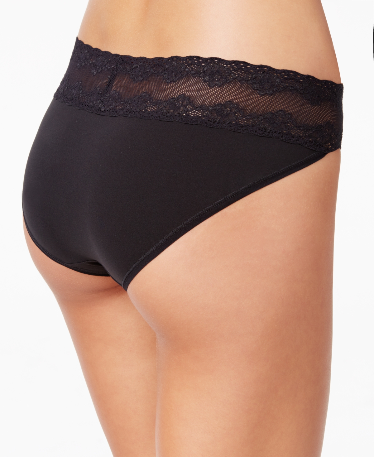 Shop Natori Bliss Perfection Lace-waist Bikini Underwear 756092 In Poinsettia
