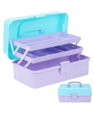 Craft Organizer Tackle Box 3-Layer Folding Toolbox