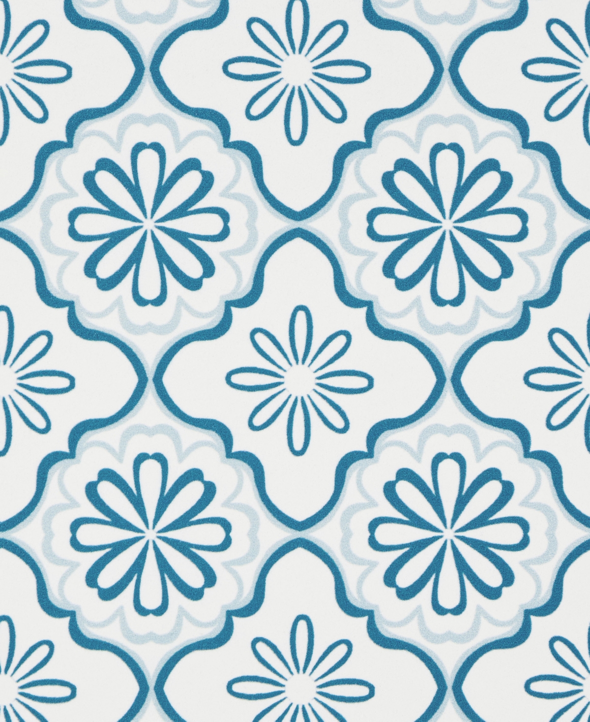 Draper James Allover Geo Floral Bistro Bevel Edge Comfort Kitchen Mat, 39" x 19.69"