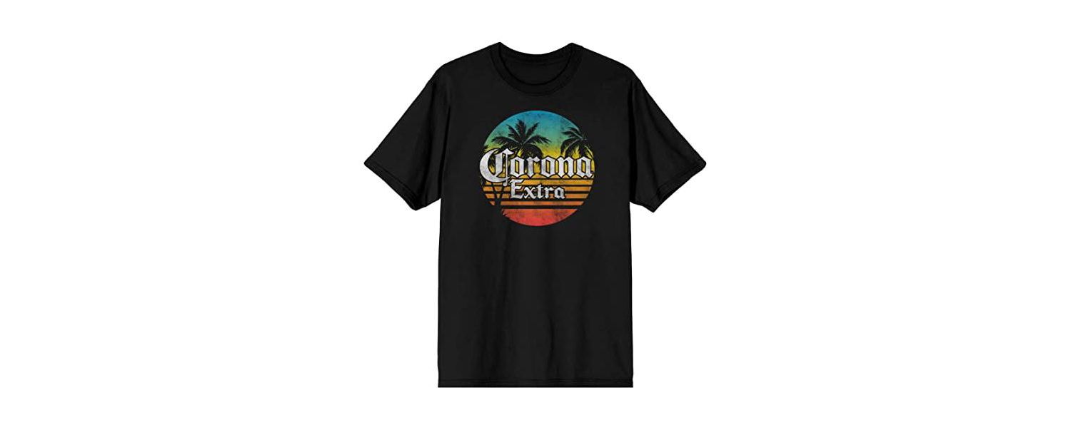 Men's Logo Gradient Black T-Shirt-Small