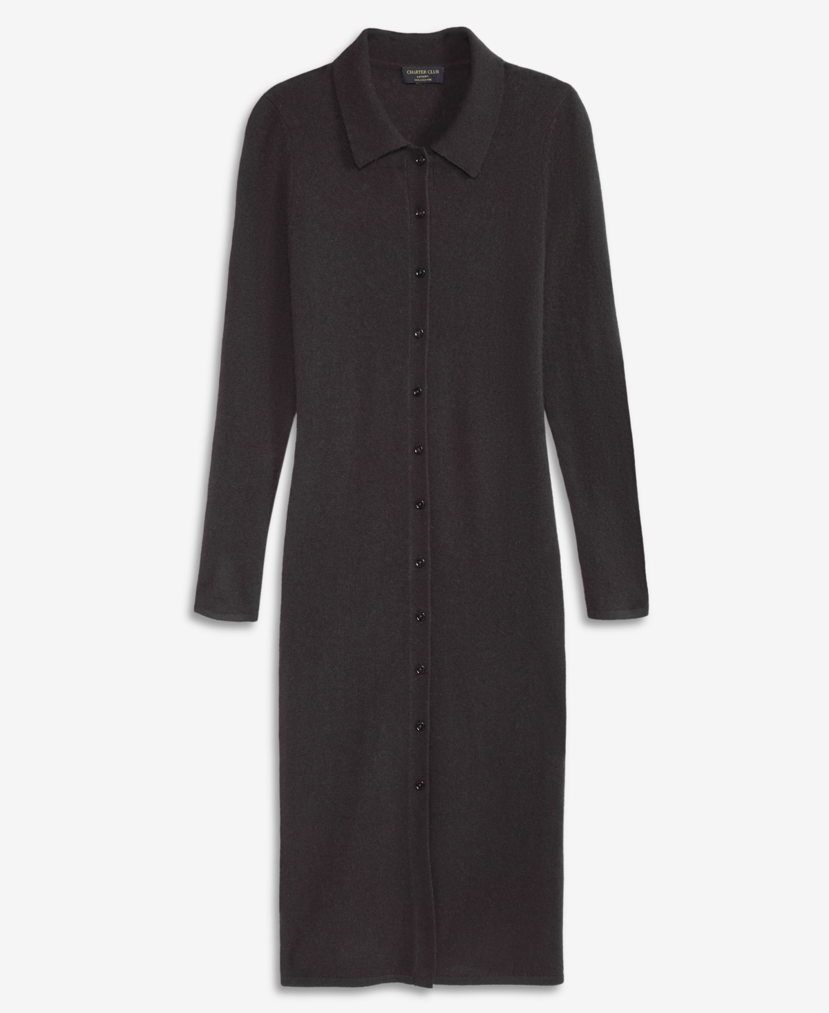 Charter Club Women's Cashmere Collared Button-Front Duster Sweater, Macy's Exclusive