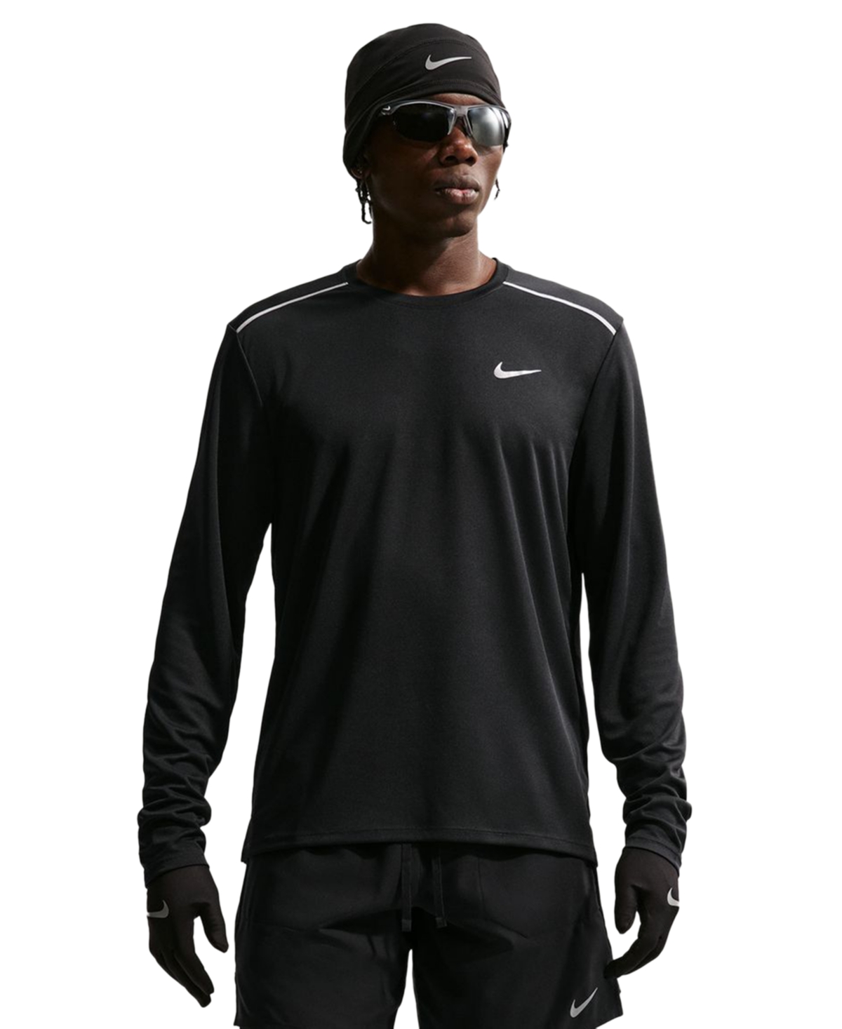 Nike Men's Miler Dri-fit Long-Sleeve Running T-Shirt