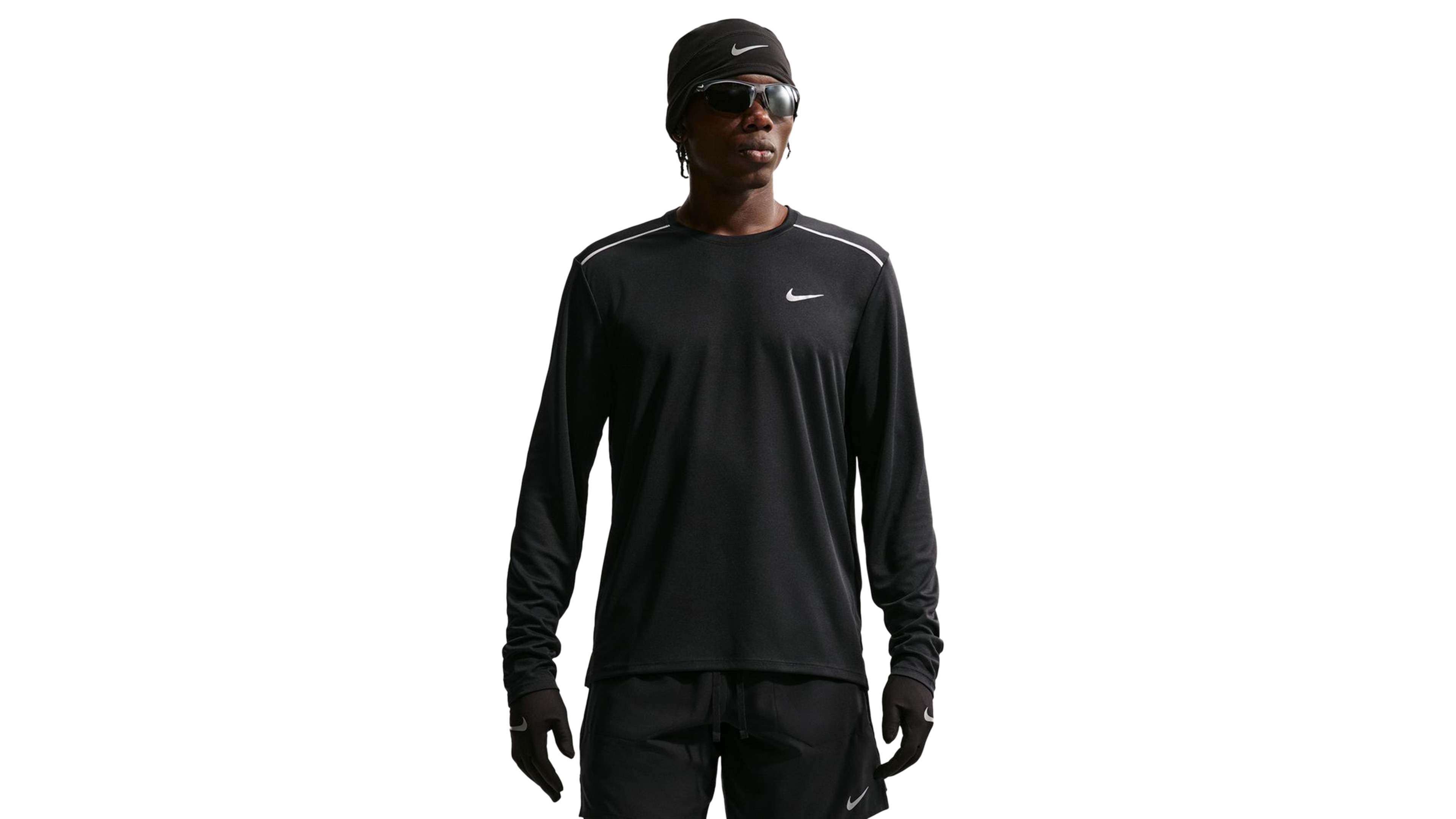 Nike Men's Miler Dri-fit Long-Sleeve Running T-Shirt