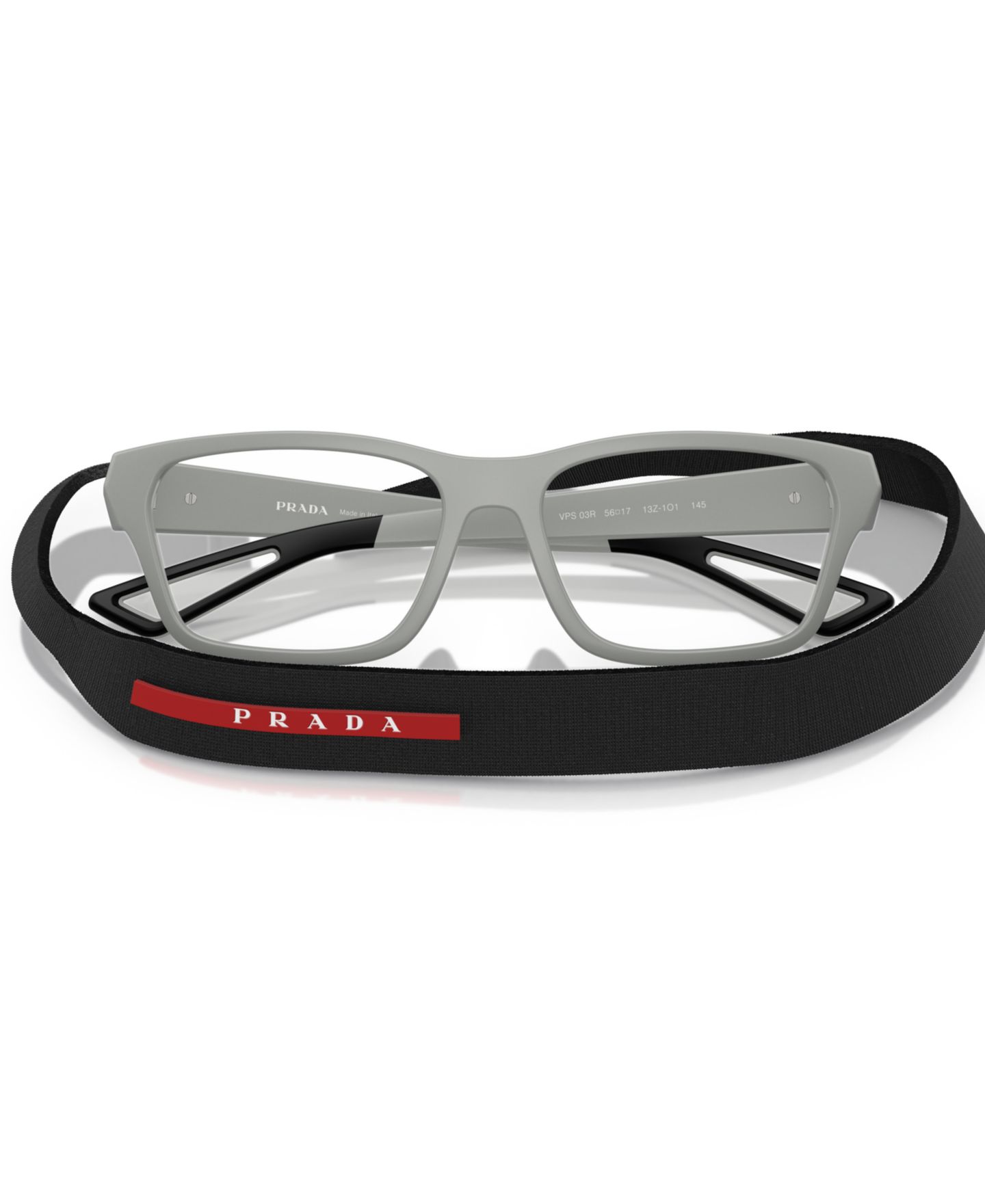 Мужские очки PRADA LINEA ROSSA Eyeglasses, PS 03RV, цвет: Матовый чёрный — фото 9