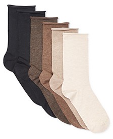 Women's 6 Pack Roll-Top Trouser Socks