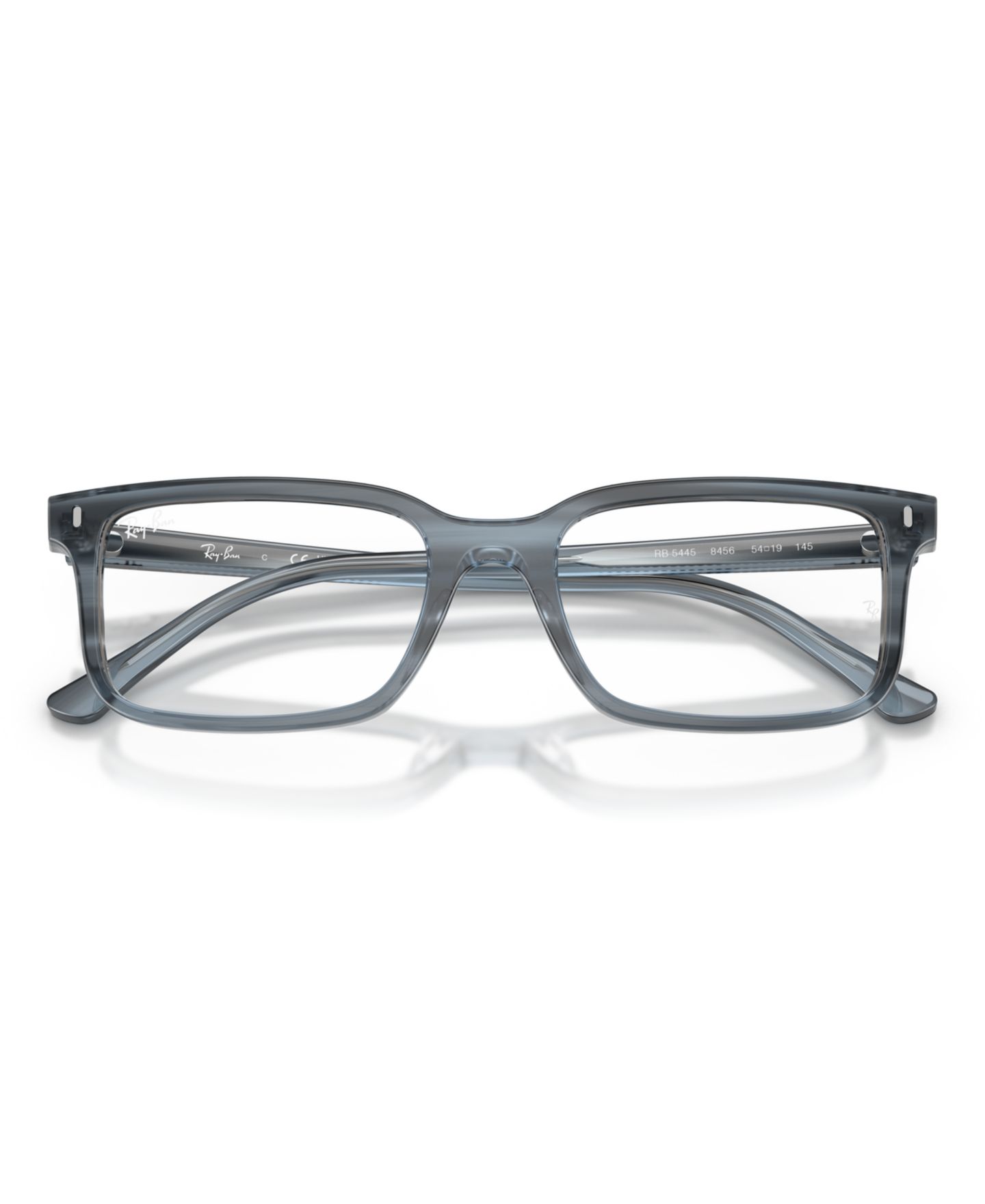 Очки Ray-Ban Unisex Eyeglasses, RB5445, цвет: Полосатый синий — фото 5