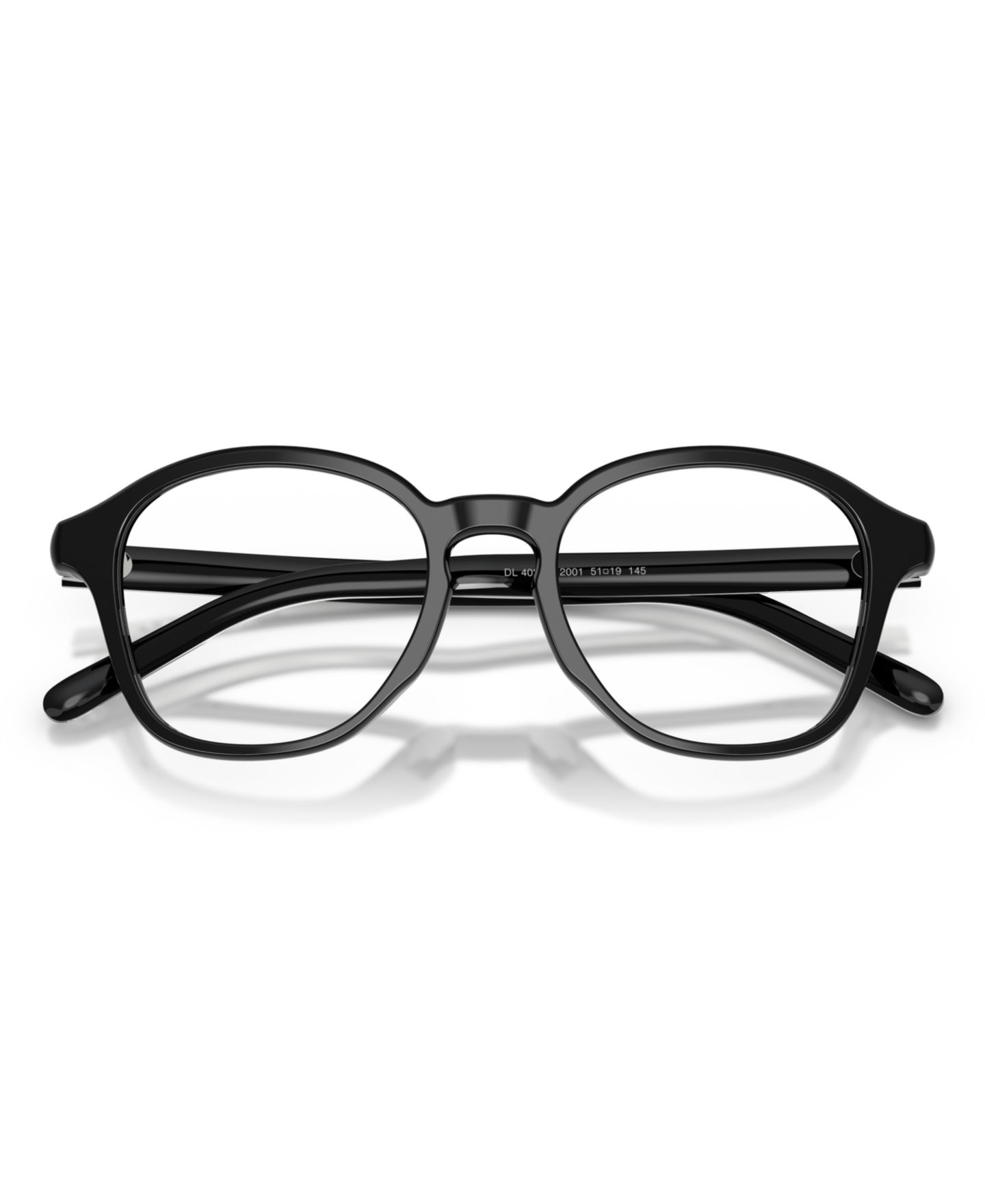 Очки Diesel Unisex Panthos Plastic DL4025U Eyeglasses, цвет: Однотонный чёрный — фото 3