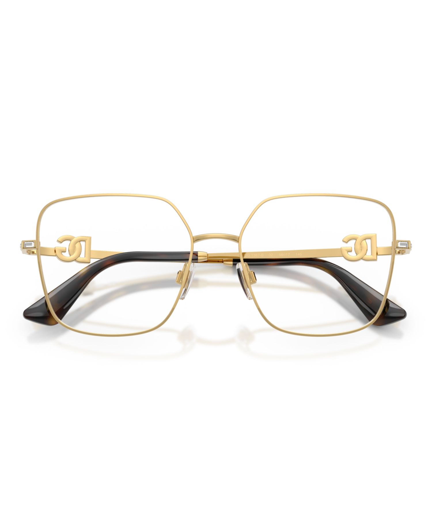 Woman Square Metal DG1367B Eyeglasses